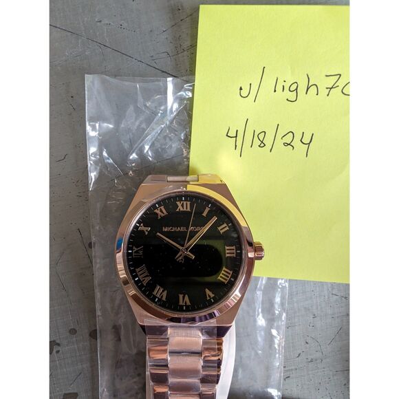 Michael Kors Lennox Rose Gold-Tone Watch MK7392 including box, Like New - Picture 5 of 8